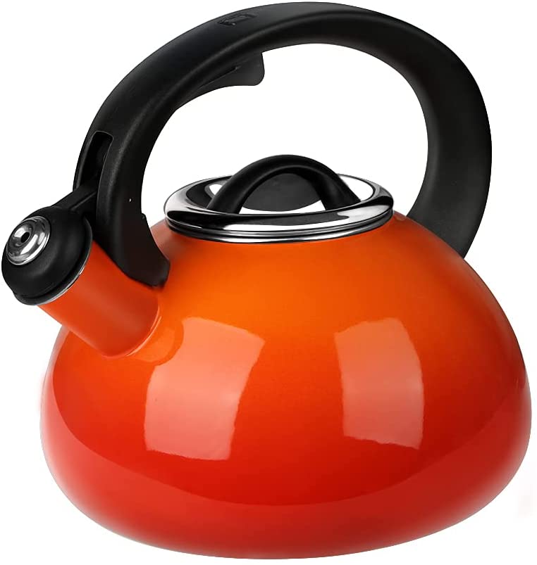 Whistling Tea Kettles, AIDEA 2 Quart Ceramic Tea Kettle for Stovetop