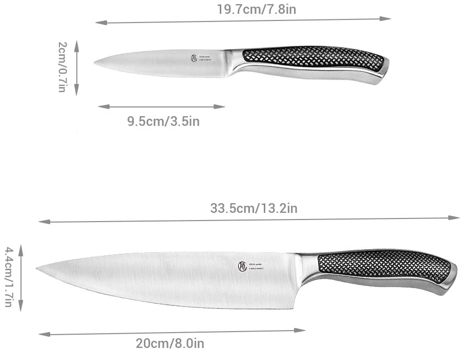 AIDEA Chef Knife - Professional Chef Knife-8 Inch, Japanese Steel, Military Grade & Micarta Handle, Ultra-sharp Kitchen Knife, Ideal for Home & Restaurant