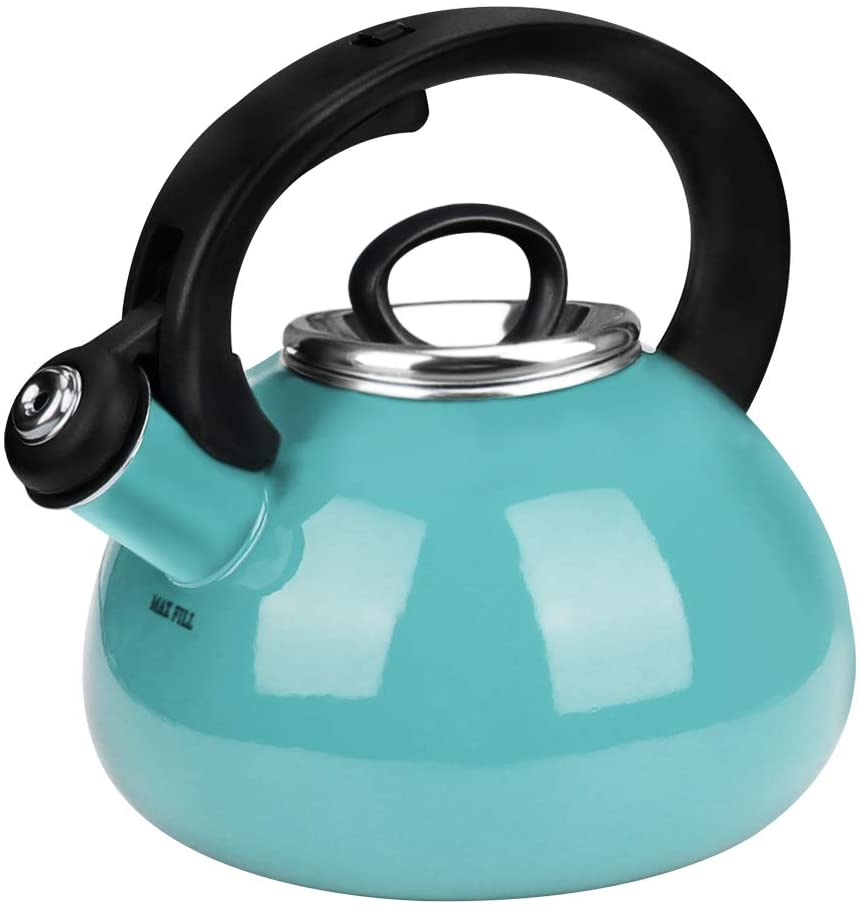 Whistling Tea Kettles, AIDEA 2 Quart Ceramic Tea Kettle for Stovetop