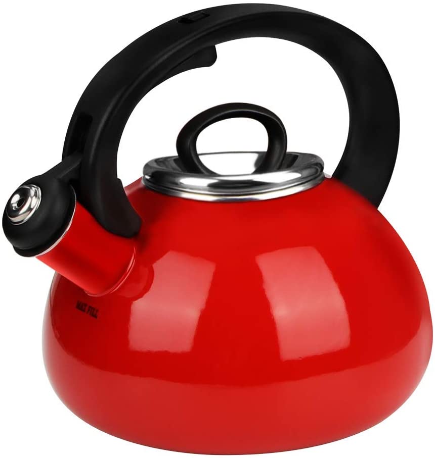 Whistling Tea Kettles, AIDEA 2 Quart Ceramic Tea Kettle for Stovetop