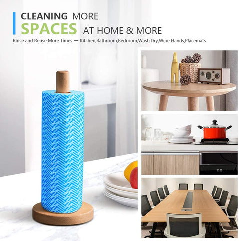 AIDEA Cleaning Wipes, Multi-Purpose Towel Reusable Cleaning Cloths, Domestic Cleaning Wipes, Cleaning Towels, Dish Cloths (50Ctx2 Rolls)-(10''x16'')