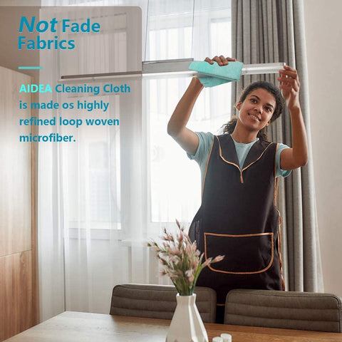 AIDEA Microfiber Cleaning Cloths, Softer and More Absorbent, Lint-Free, Wash Cloth for Home, Kitchen, Car, Window