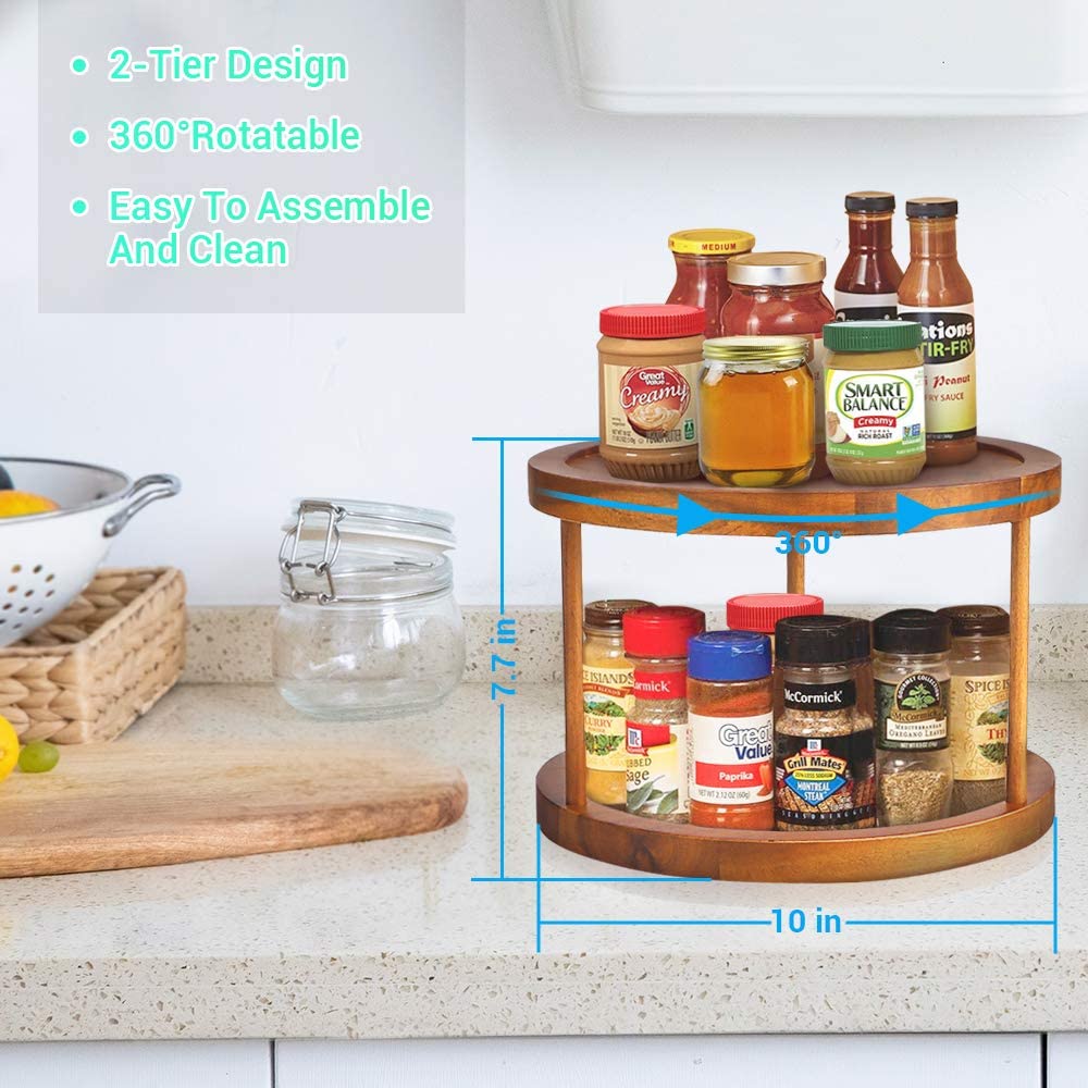 Acacia Wood Lazy Susan