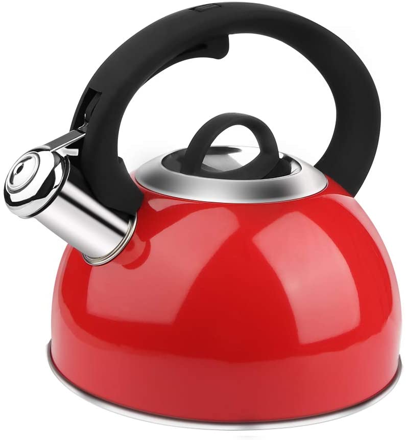 AIDEA Tea Kettle, 2 Quart Whistling Stainless Steel Tea Kettle for Stovetop