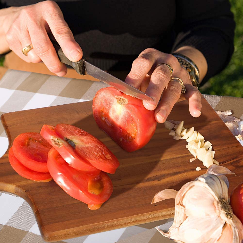 AIDEA Wood Cutting Board with Handle