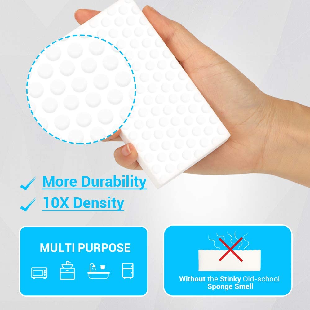 AIDEA Cleaning Sponge, Extra Thick Cleaning Sponges, Just Add Water, Cleaning Pads for All Surfaces-Kitchen-Bathroom-Furniture-Leather-Car-Steel