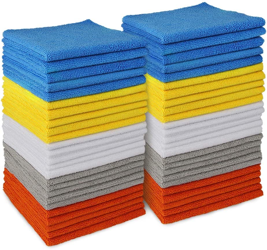 AIDEA Microfiber Cleaning Cloths, All-Purpose Softer Highly Absorbent, Lint Free - Streak Free Wash Cloth for House, Kitchen, Car, Window, Gifts