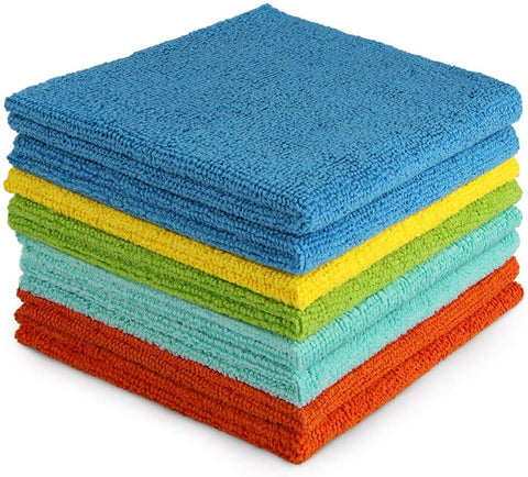 AIDEA Microfiber Cleaning Cloths, All-Purpose Softer Highly Absorbent, Lint Free - Streak Free Wash Cloth for House, Kitchen, Car, Window, Gifts