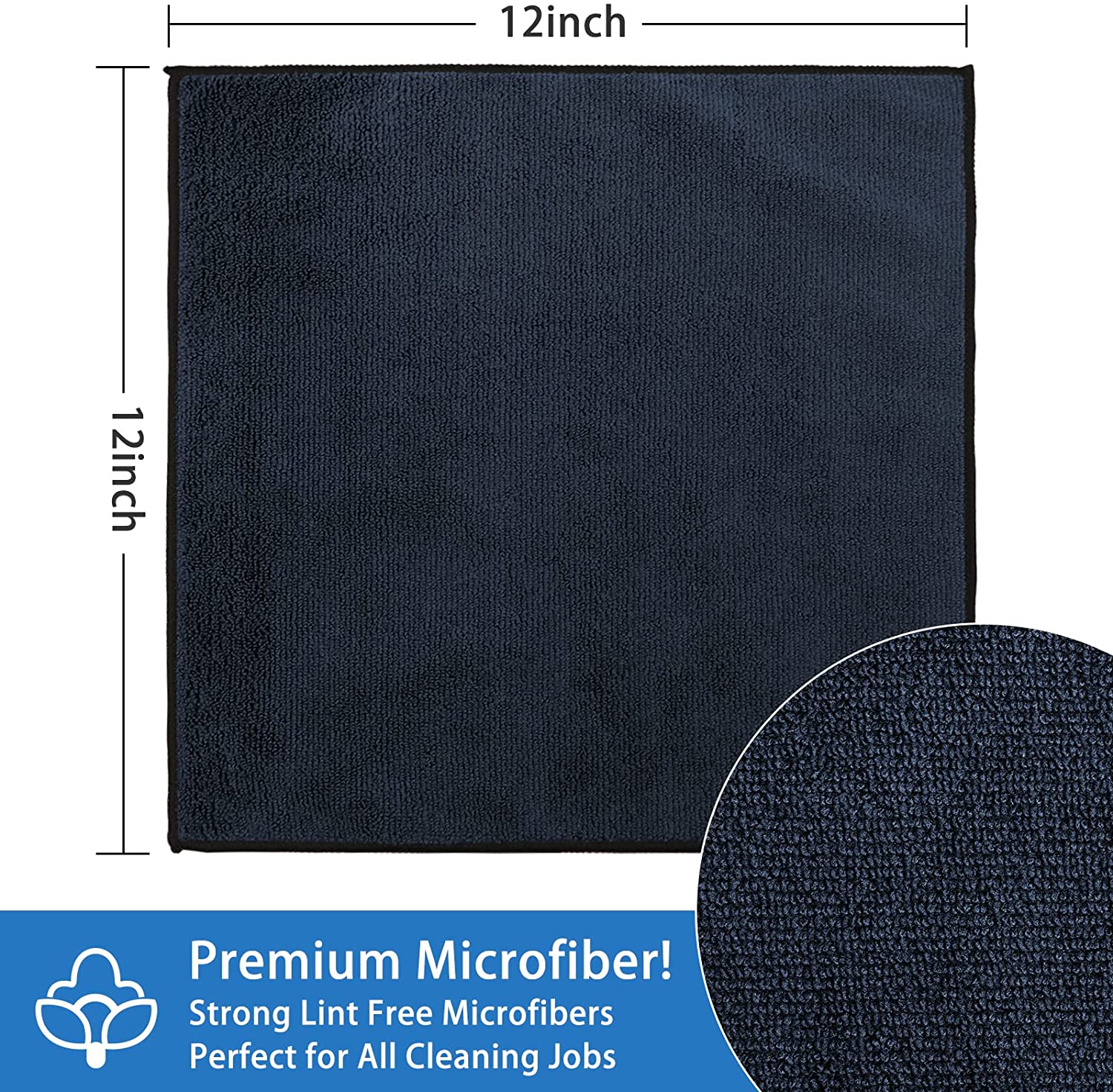  AIDEA Microfiber Cleaning Cloths-100PK, Soft Absorbent Rags for  Cleaning, Lint-Free Towels Cleaning, Microfiber Dusting Cloth for Home,  Kitchen, Car, Window (12in.x12in.) : Health & Household